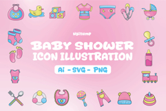 Baby Shower Icon Illustration Product Image 1