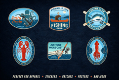 Vintage Fishing Patch Bundle Product Image 2