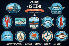 Vintage Fishing Patch Bundle Product Image 1