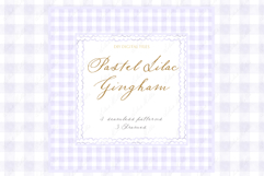 Gingham Pastel Lilac Pattern Frames DIY Product Image 1