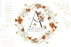 Autumn Wildflowers Watercolor Clip Art Product Image 1