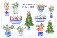 Blue Red Holiday Chinoiserie Product Image 2