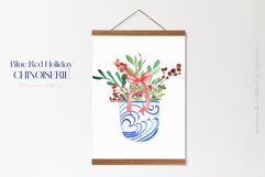 Blue Red Holiday Chinoiserie Product Image 4