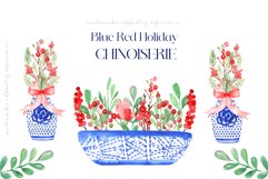Blue Red Holiday Chinoiserie Product Image 7