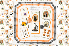 Halloween Mahjong Watercolor Clipart: Hand Painted Tiles Product Image 2