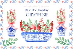 Blue Red Holiday Chinoiserie Product Image 8