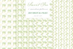 Sweet Pea. Baby shower DIY Ivory white bow frame Digital Product Image 2