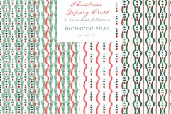 Watercolor Christmas Topiary Family Crest DIY Product Image 4