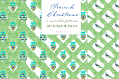 Peacock Christmas Tree Clipart Product Image 3