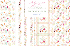 Autumn Mahjong Watercolor Clipart: Hand Painted Tiles Product Image 2
