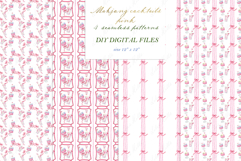 Mahjong Pink Cocktails Watercolor DIY clipart Product Image 3