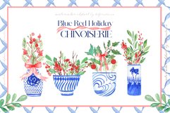 Blue Red Holiday Chinoiserie Product Image 12