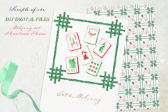 Mahjong Christmas Classic PNG Watercolor DIY Product Image 4