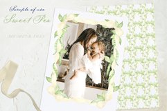 Sweet Pea. Baby shower DIY Ivory white bow frame Digital Product Image 3