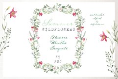 Summer Wildflowers Watercolor Clipart Product Image 8