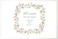 Summer Wildflowers Watercolor Clipart Product Image 3
