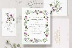 Summer Wildflowers Watercolor Clipart Product Image 11