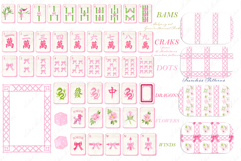 Mahjong Set PNG Watercolor DIY clipart Cottagecore Product Image 4