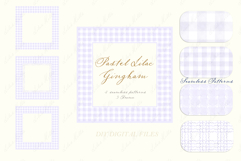 Gingham Pastel Lilac Pattern Frames DIY Product Image 4