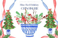 Blue Red Holiday Chinoiserie Product Image 10