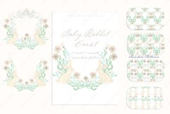 Watercolor Crest Baby Rabbit Spring Easter Product Image 4