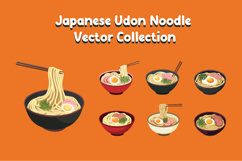 Japanese Udon Noodle Vector Collection Product Image 1