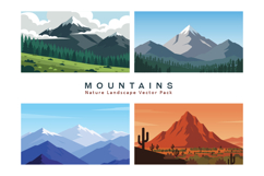 Mountain Nature Landscape Vector Product Image 1