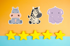 8 Cute Safari Animal Vector Set Product Image 2