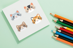 9 Adorable Kitty Head Illustration Product Image 2