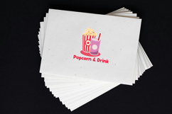 Movie Snacks & Drinks Pack Popcorn and Soda Icons Product Image 2