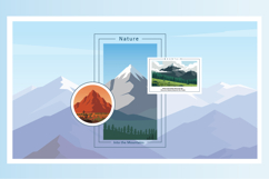 Mountain Nature Landscape Vector Product Image 2