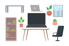 Office Furniture Illustration Set Product Image 3