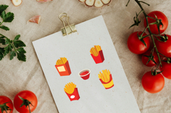 Crispy Fries Collection Tasty Fast Food Icons Product Image 3