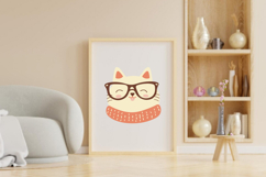 10 Minimal Cat Head Cartoon Style Product Image 3