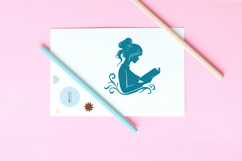 Girl Reading a Book Peacefully Product Image 3