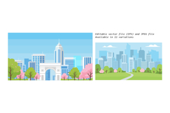 11 Green City Park In Springtime Product Image 3