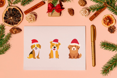 9 Cute Pet Wearing Santa Hat Product Image 3