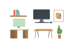 Office Furniture Illustration Set Product Image 2