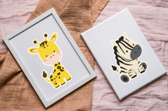 8 Cute Safari Animal Vector Set Product Image 3