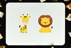 8 Cute Safari Animal Vector Set Product Image 4