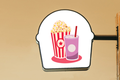 Movie Snacks & Drinks Pack Popcorn and Soda Icons Product Image 4