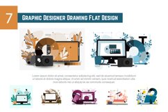 7 Graphic Designer Drawing Flat Design Product Image 1