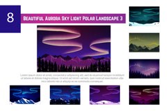8 Beautiful Aurora Sky Light Polar Landscape 3 Product Image 1