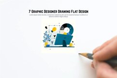 7 Graphic Designer Drawing Flat Design Product Image 3