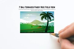 7 Bali Terraced Paddy Rice Field View Product Image 3