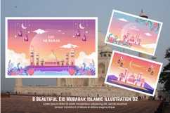 8 Beautiful Eid Mubarak Islamic Illustration 02 Product Image 4