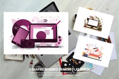 7 Graphic Designer Drawing Flat Design Product Image 4