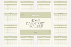 Home Inventory Tracker Printable Canva Template Product Image 4