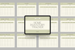 Home Inventory Tracker Printable Canva Template Product Image 1