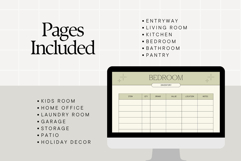 Home Inventory Tracker Printable Canva Template Product Image 3